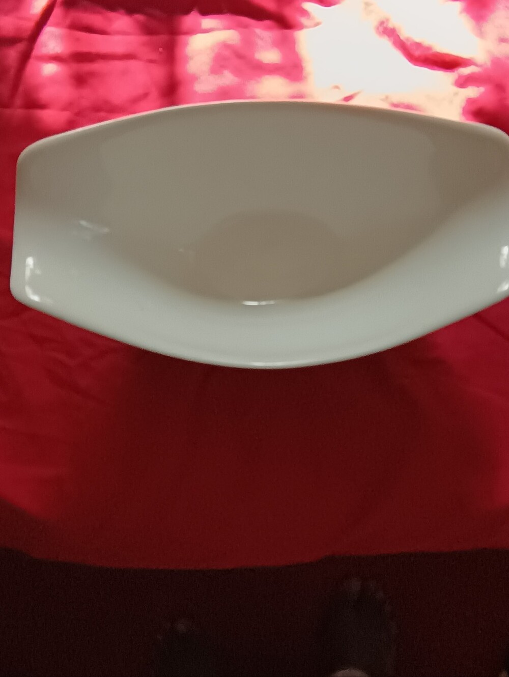 Impromptu Iroquois Ben Seibel Bridal White Ceramic 9.5 inch Serving Bowl